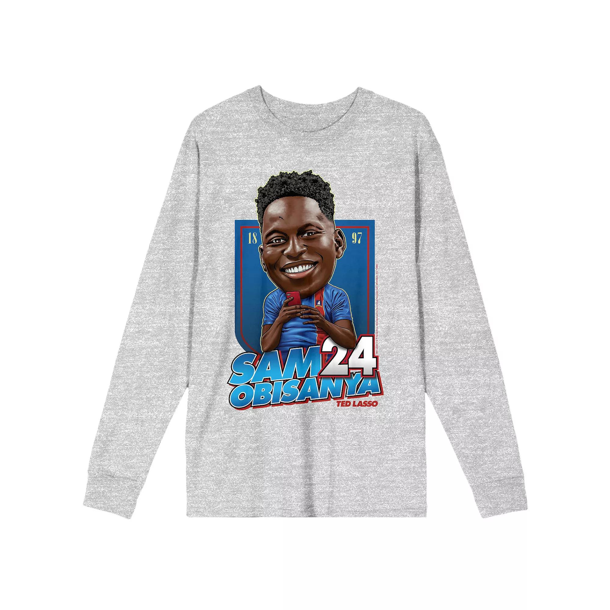 Men's Ted Lasso Sam Obisanya #24 Long Sleeve Graphic Tee,  Product Image