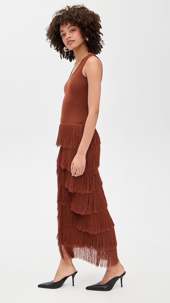 AKNVAS Donzetta Knit Fringe Dress | Shopbop Product Image