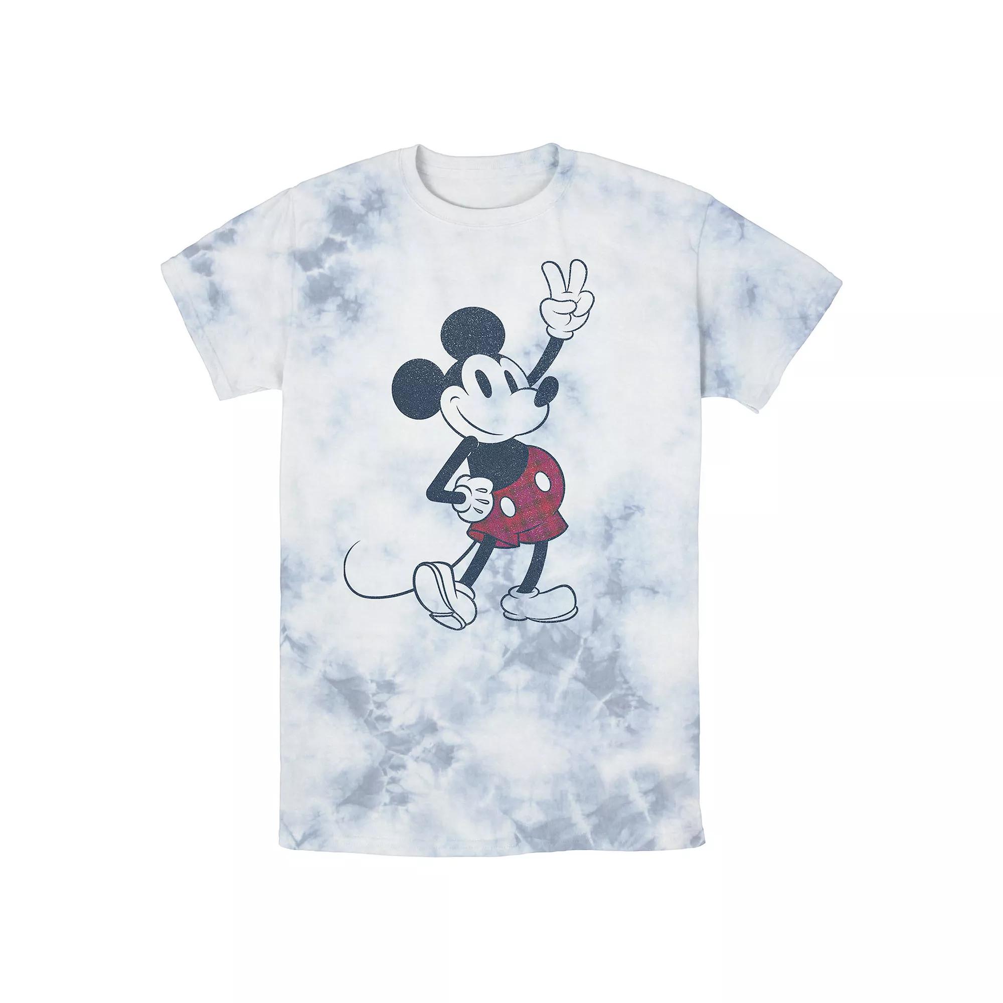 Men's Disney Mickey And Friends Mickey Mouse Plaid Shorts Wash Tee,  Product Image