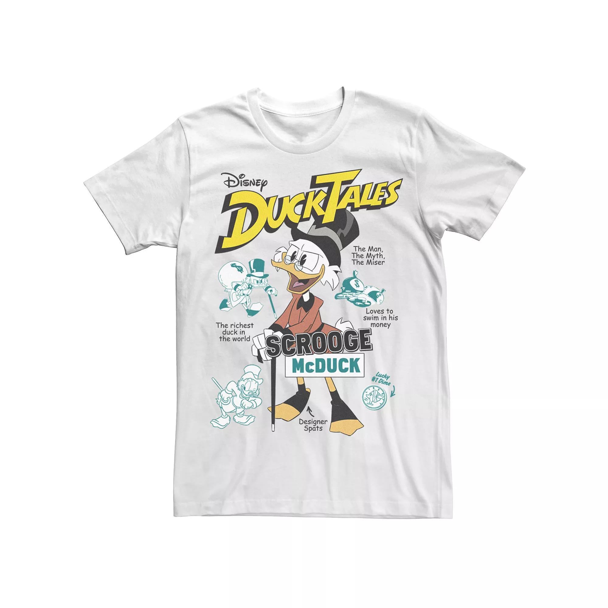 Big & Tall Disney Duck Tales Richest Duck Vintage Poster Tee, Men's,  Product Image