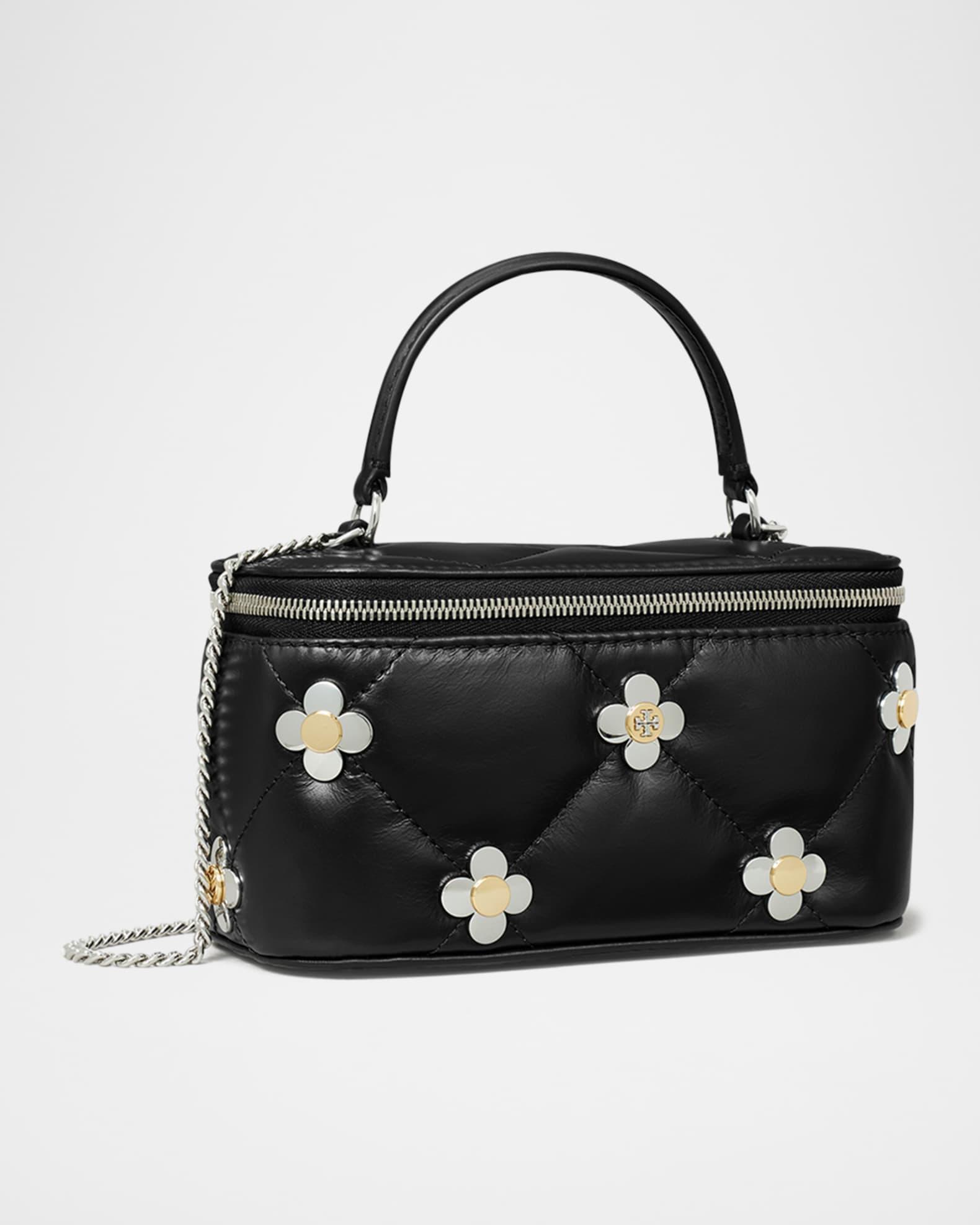 Kira Clover Quilted Leather Vanity Top-Handle Bag Product Image