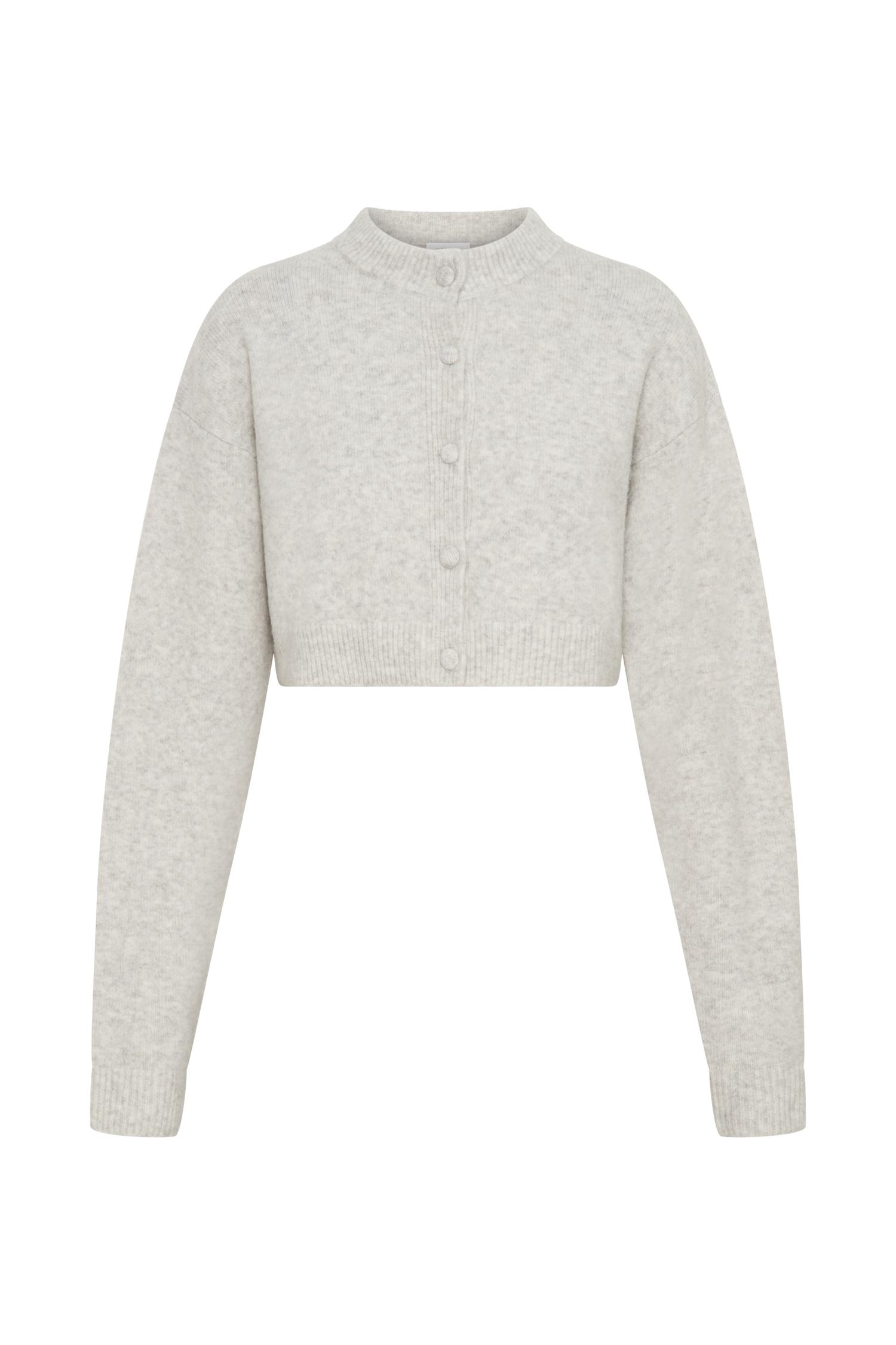 Shelby Knit Cardigan - Heather Grey Marle Product Image