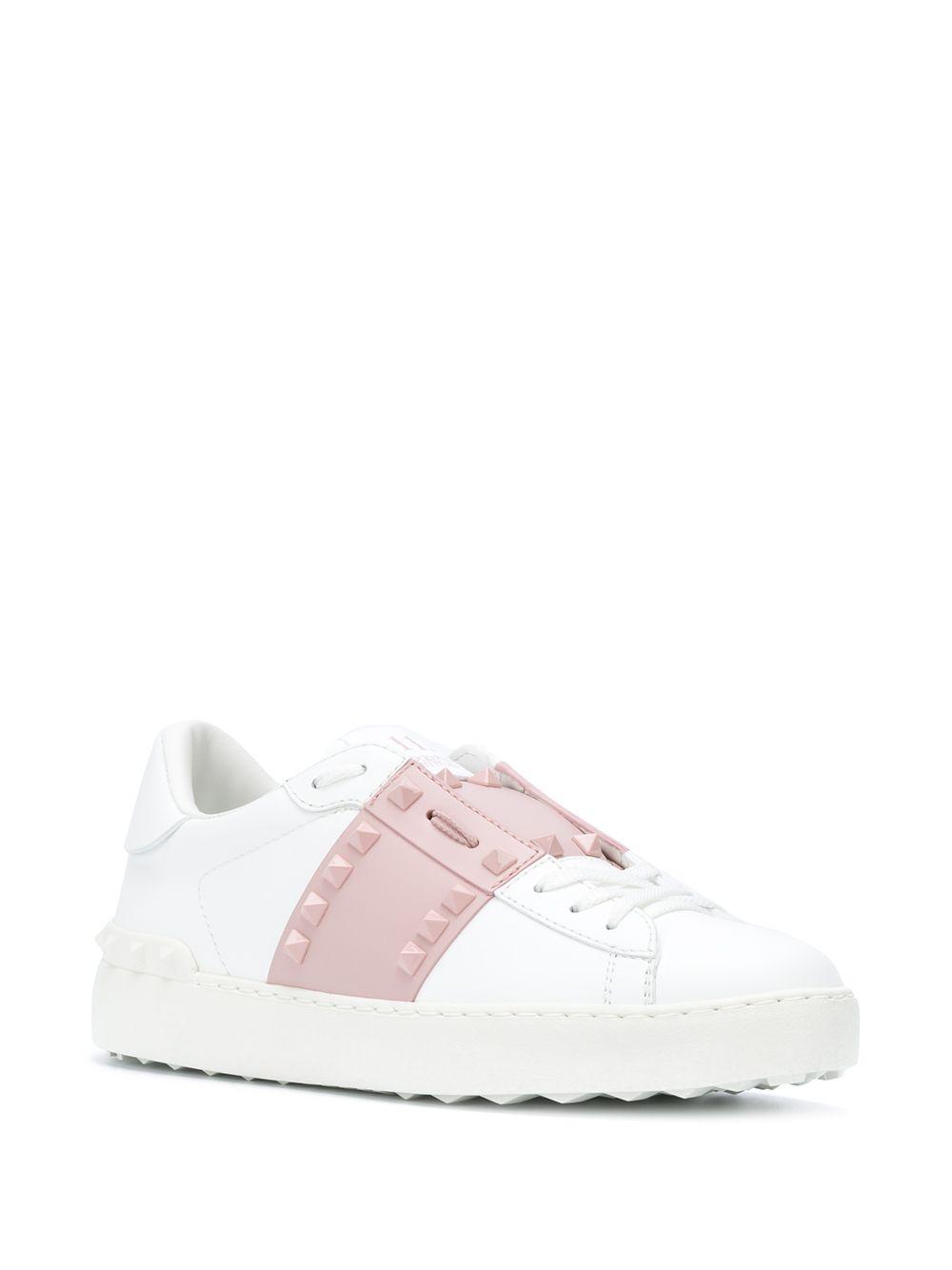 Rockstud open leather sneakers Product Image