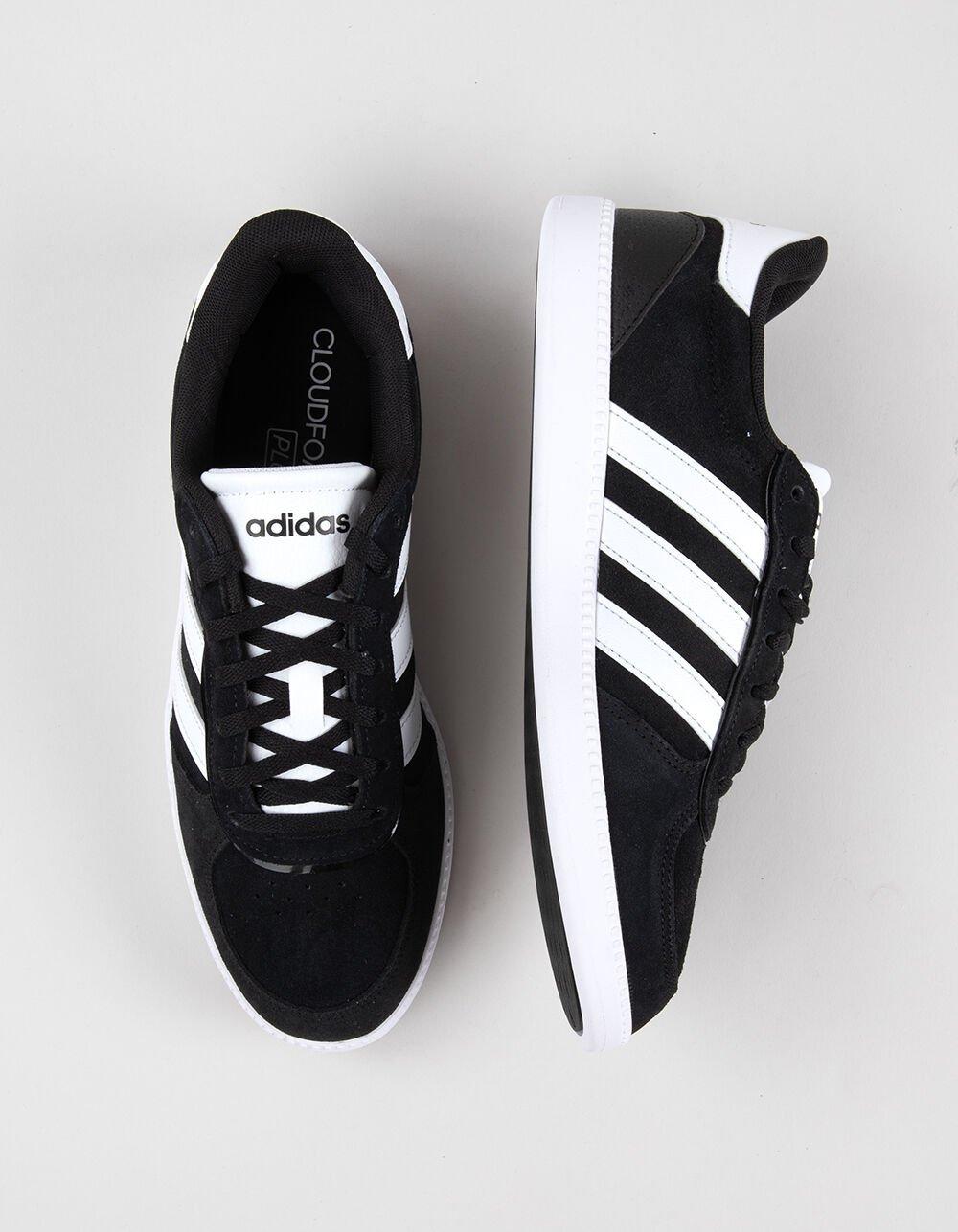 ADIDAS Breaknet Sleek Suede Womens Shoes - BLACK/WHITE Product Image