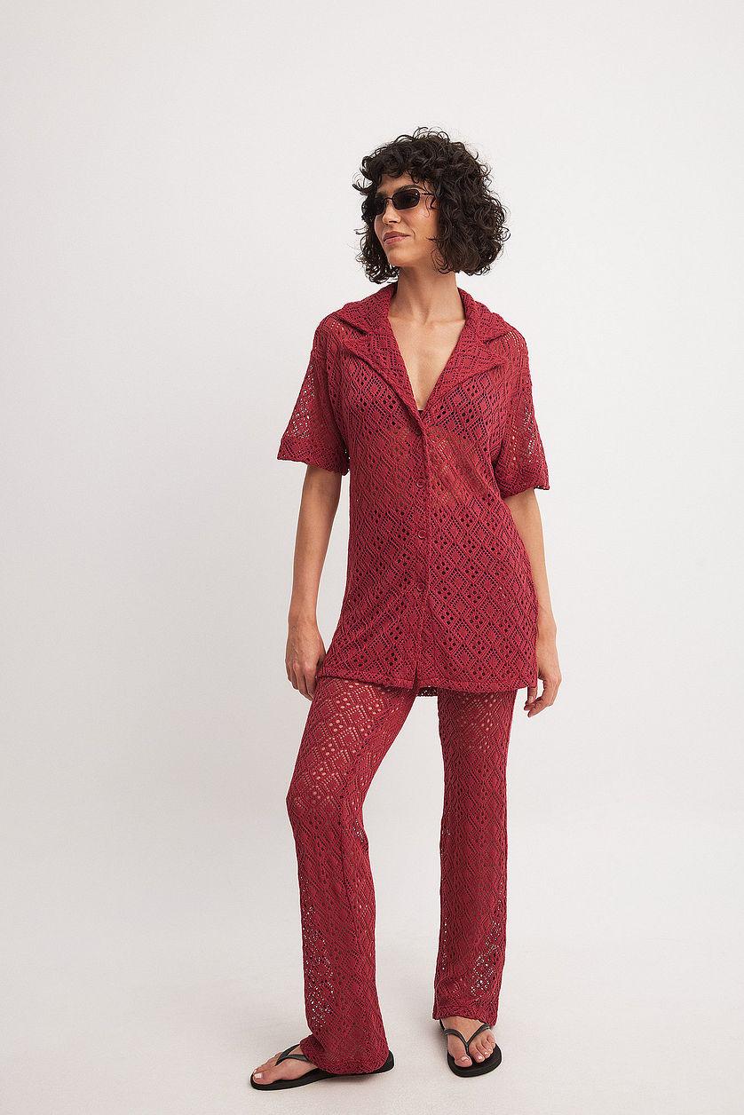 Oversized Crochet Shirt Product Image