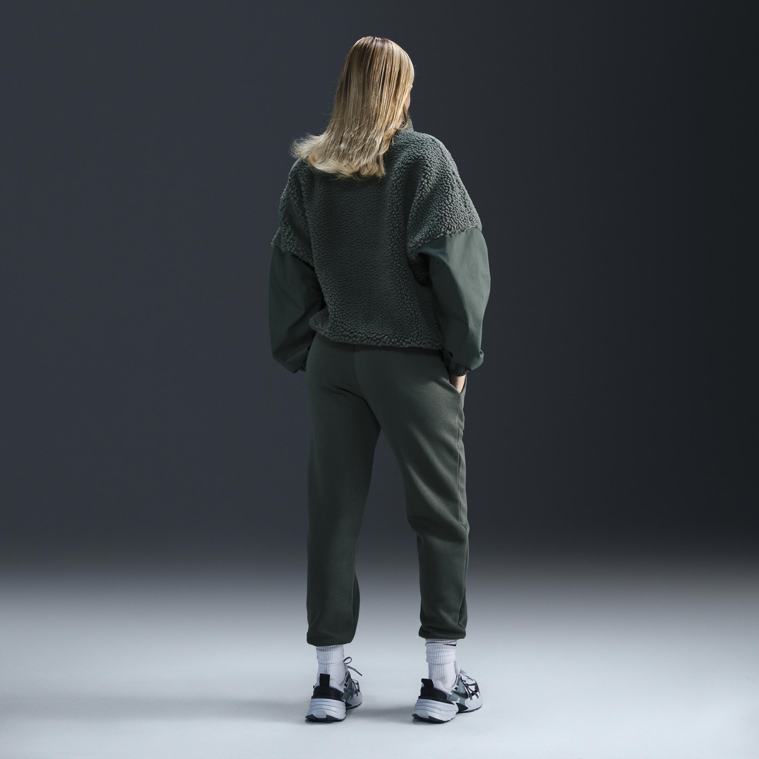 Womens Nike Sportswear Phoenix Fleece Mid-Rise Sweatpants | FZ7626-338 Product Image