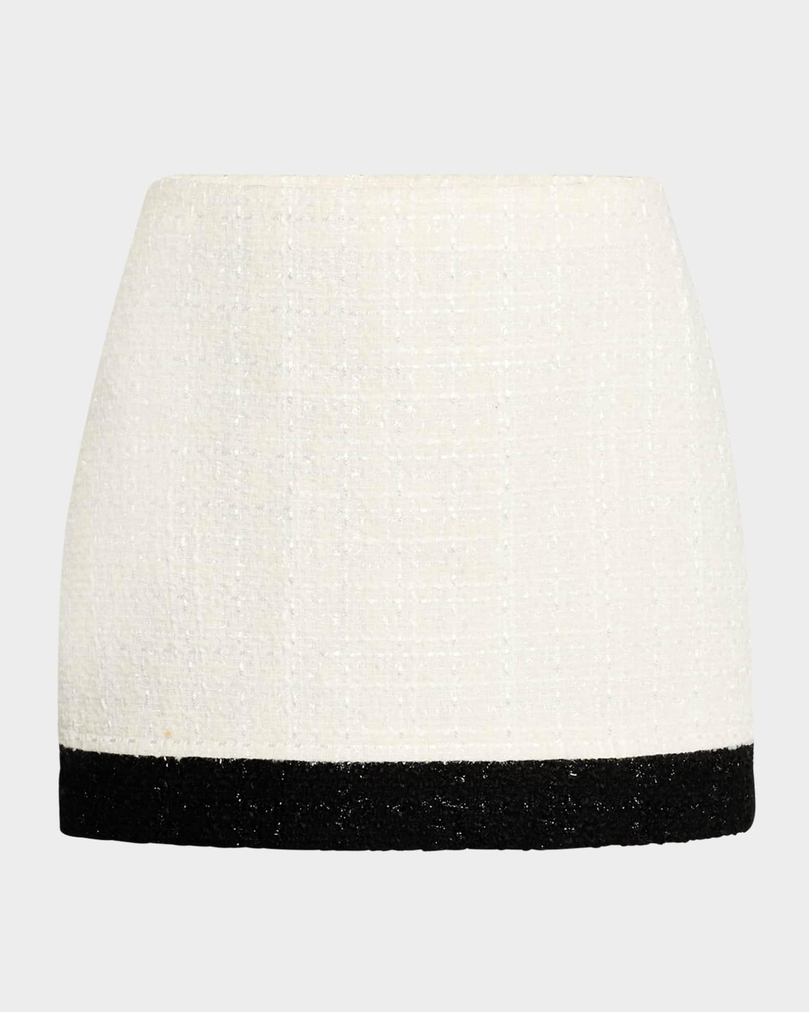 Ecenia Layered Tweed Mini Skirt Product Image
