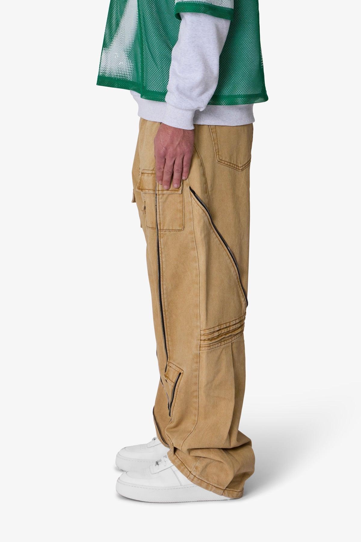 Ultra Baggy Grid Lock Denim - Brown Product Image