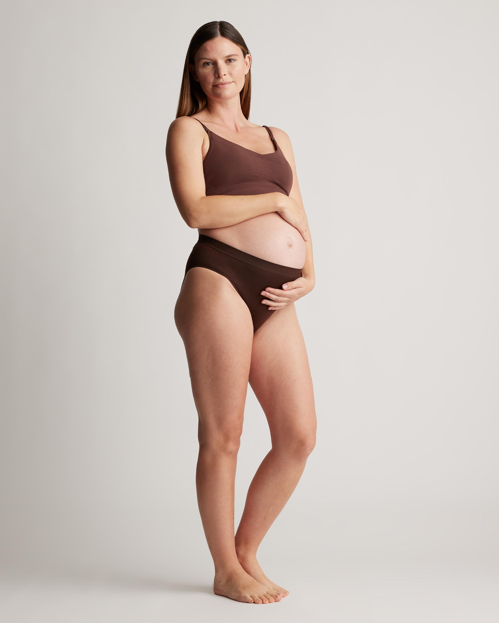 Quince | Women's Comfort Rib Maternity Nursing & Pumping Bralette Nylon/Spandex Product Image