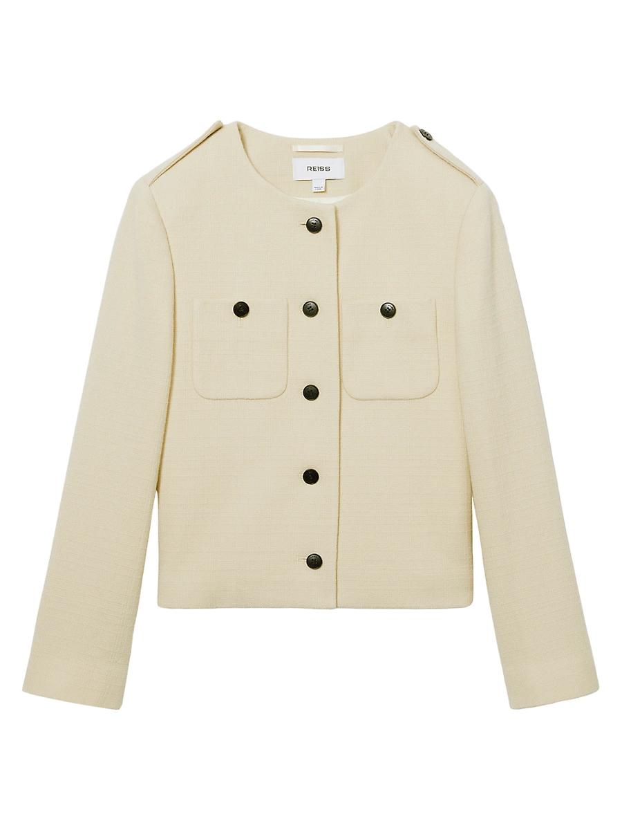 Womens Blaine Wool Crop Jacket Product Image