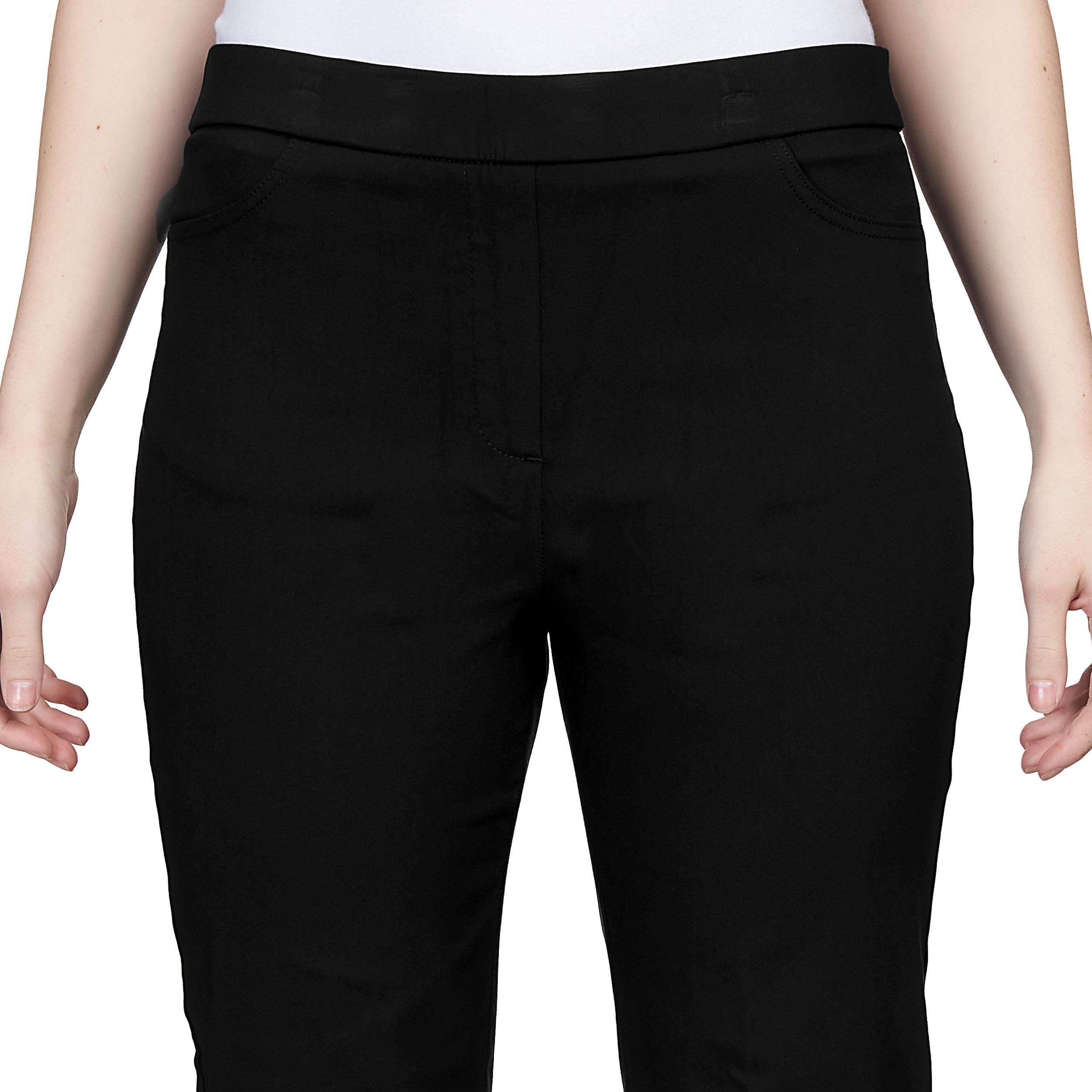 Alfred Dunner Petite Classic Allure Fit Proportioned Pant with Elastic Comfort Waistband Average Length Product Image