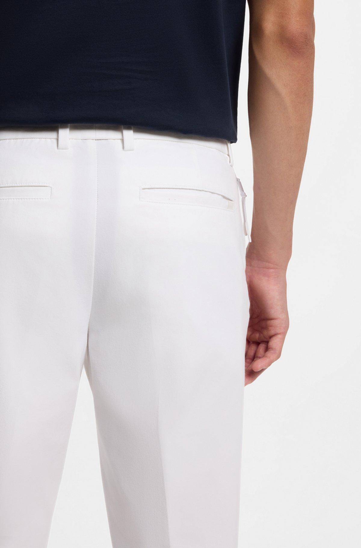 Slim-fit pants in cotton-blend twill Product Image