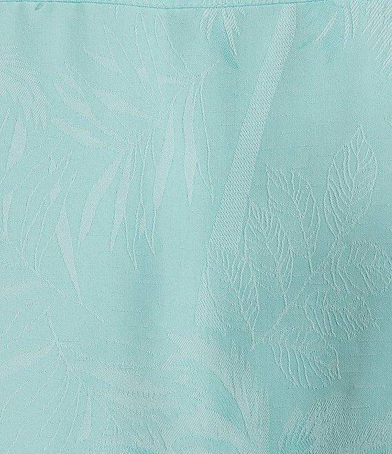 Caribbean Big & Tall Solid Jacquard Short Sleeve Woven Shirt Product Image