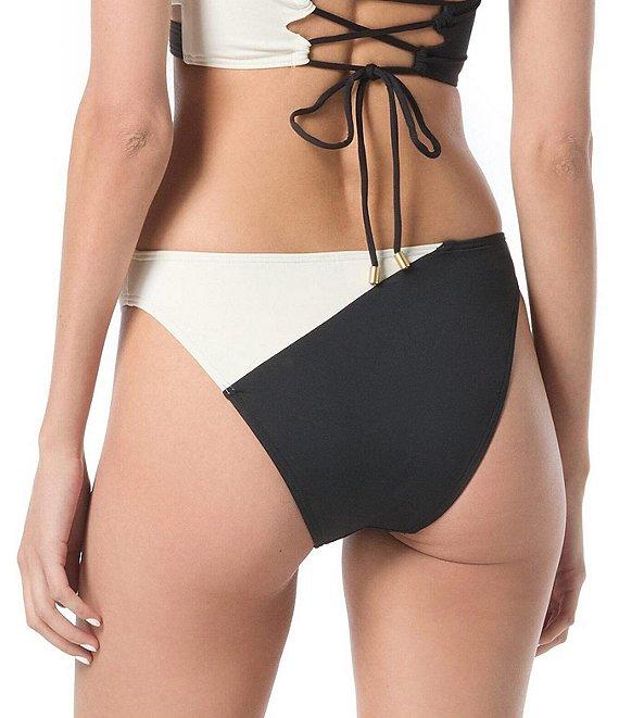Vince Camuto Colorblock V-High Hipster Swim Bottom Product Image