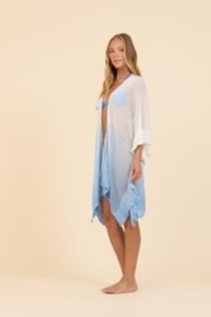 Dip Dye Mesh Kimono Product Image