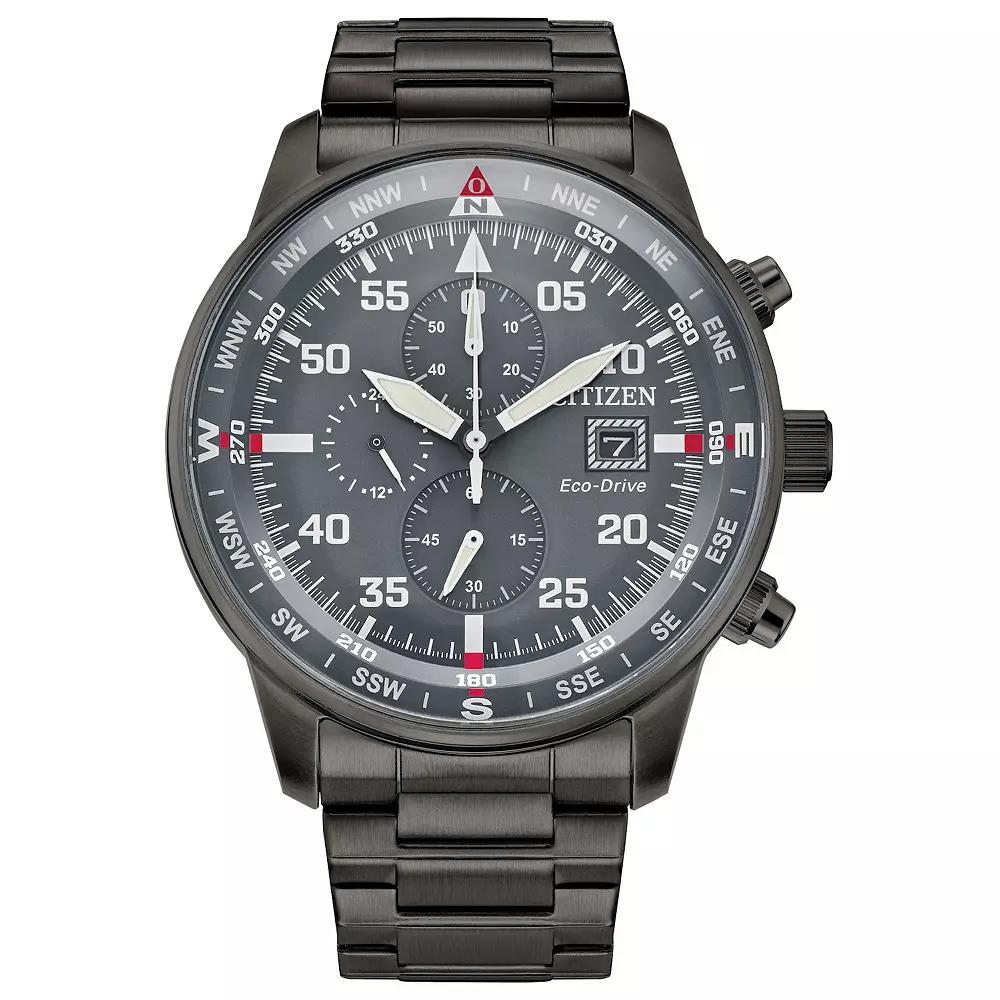 Citizen Men's Eco-Drive Brycen Weekender Grey IP Stainless Steel Chronograph Bracelet Watch,  Product Image