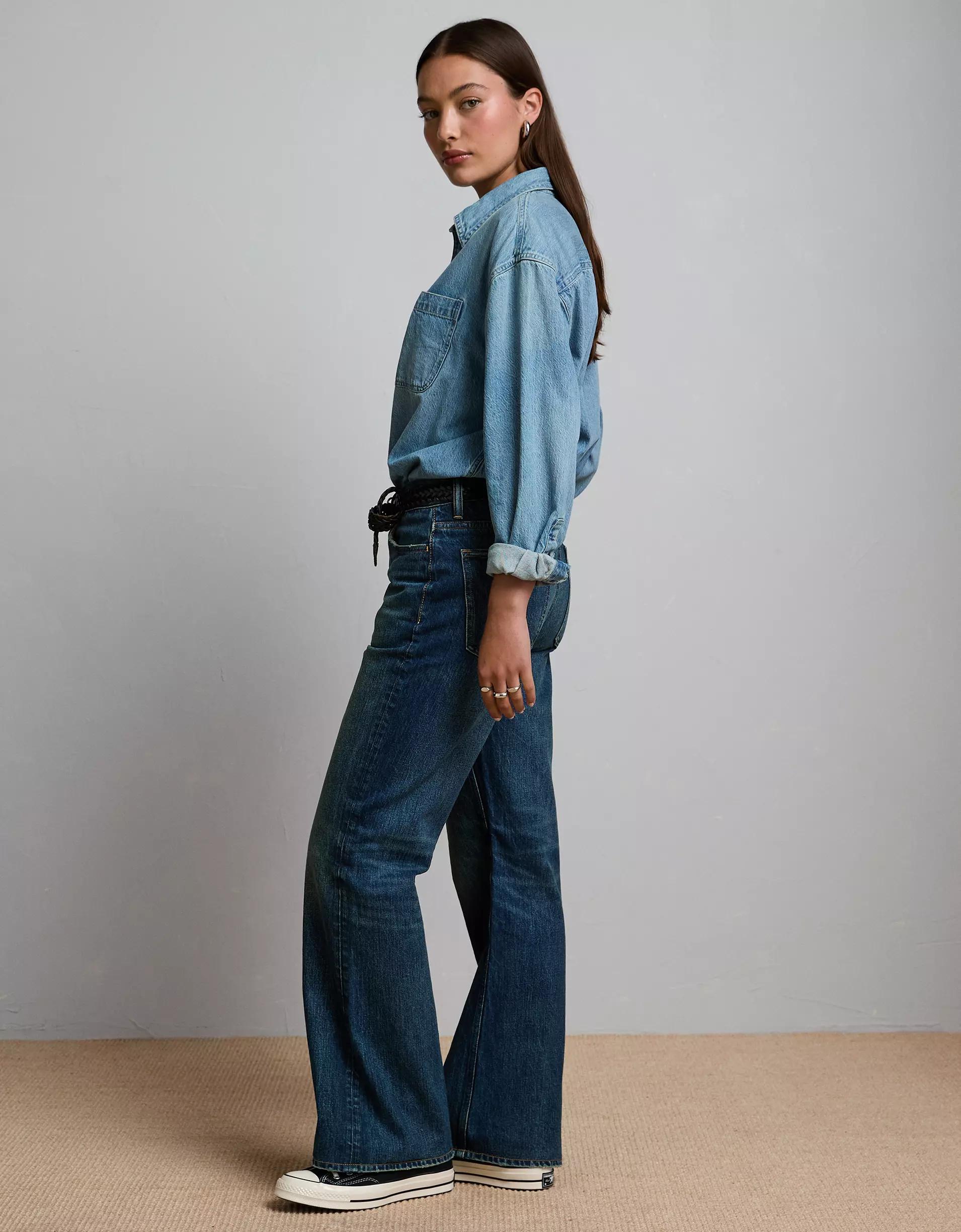 AE77 Premium Vintage Flare Jean Product Image