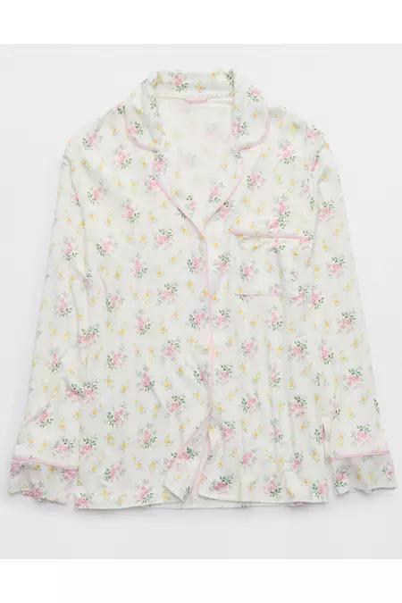Aerie Real SoftÂ® Pajama Shirt Women's Product Image