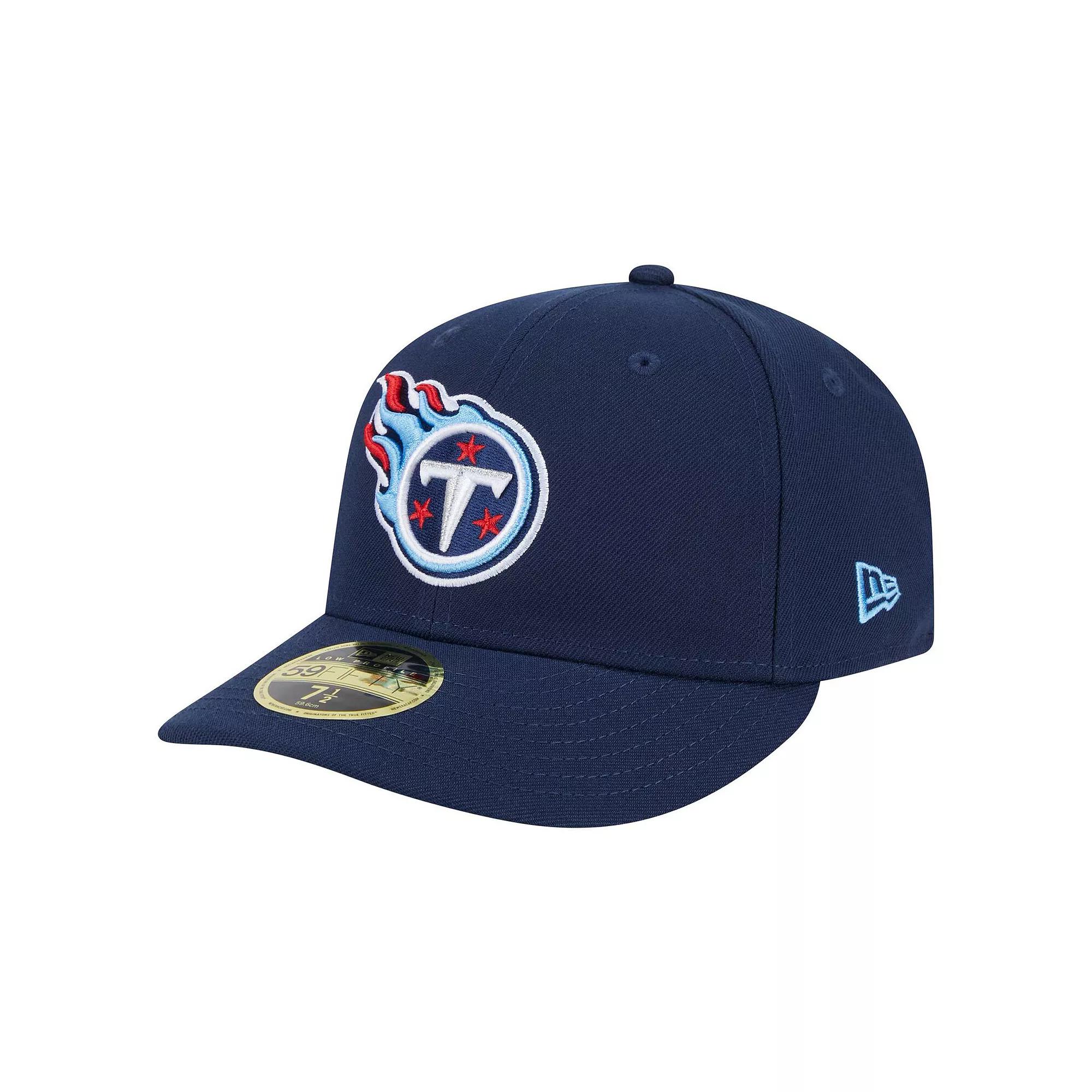 Men's New Era Navy Tennessee Titans Omaha Low Profile 59FIFTY Fitted Hat, Size: 7 1/2, Blue Product Image