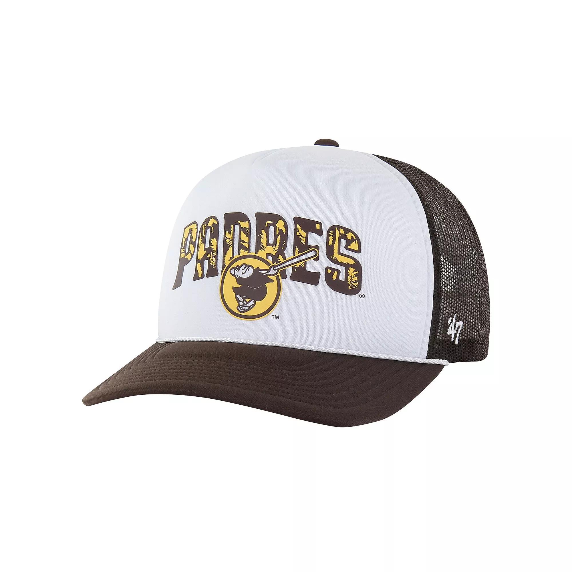 Men's '47 Brown San Diego Padres Retro Region Foam Trucker Adjustable Hat Product Image