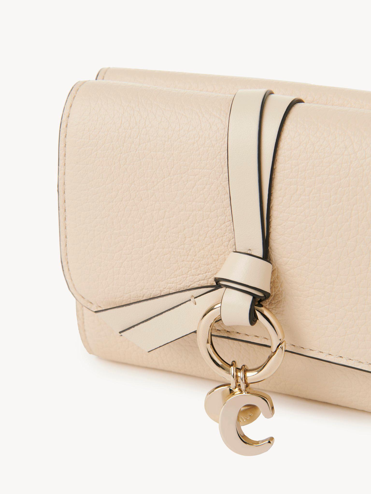 Small Alphabet tri-fold in grained leather Product Image