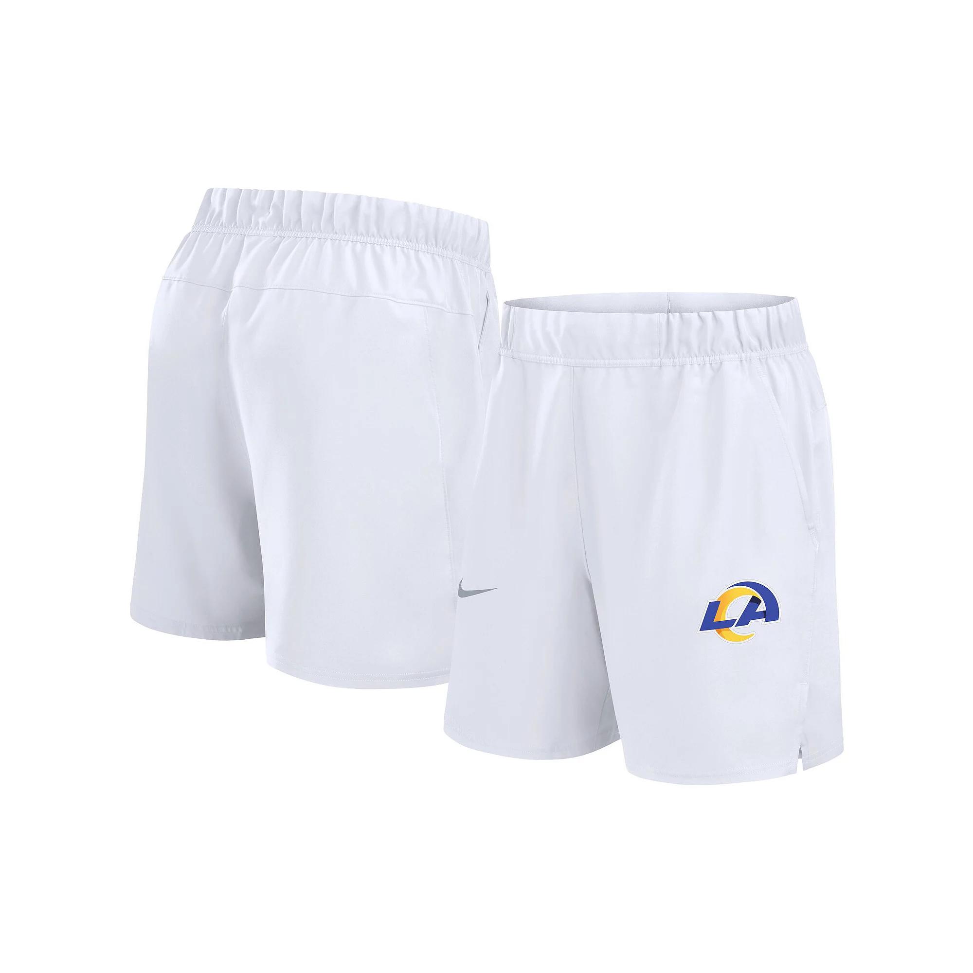 Men's Nike White Los Angeles Rams Blitz Victory Performance Shorts,  Product Image