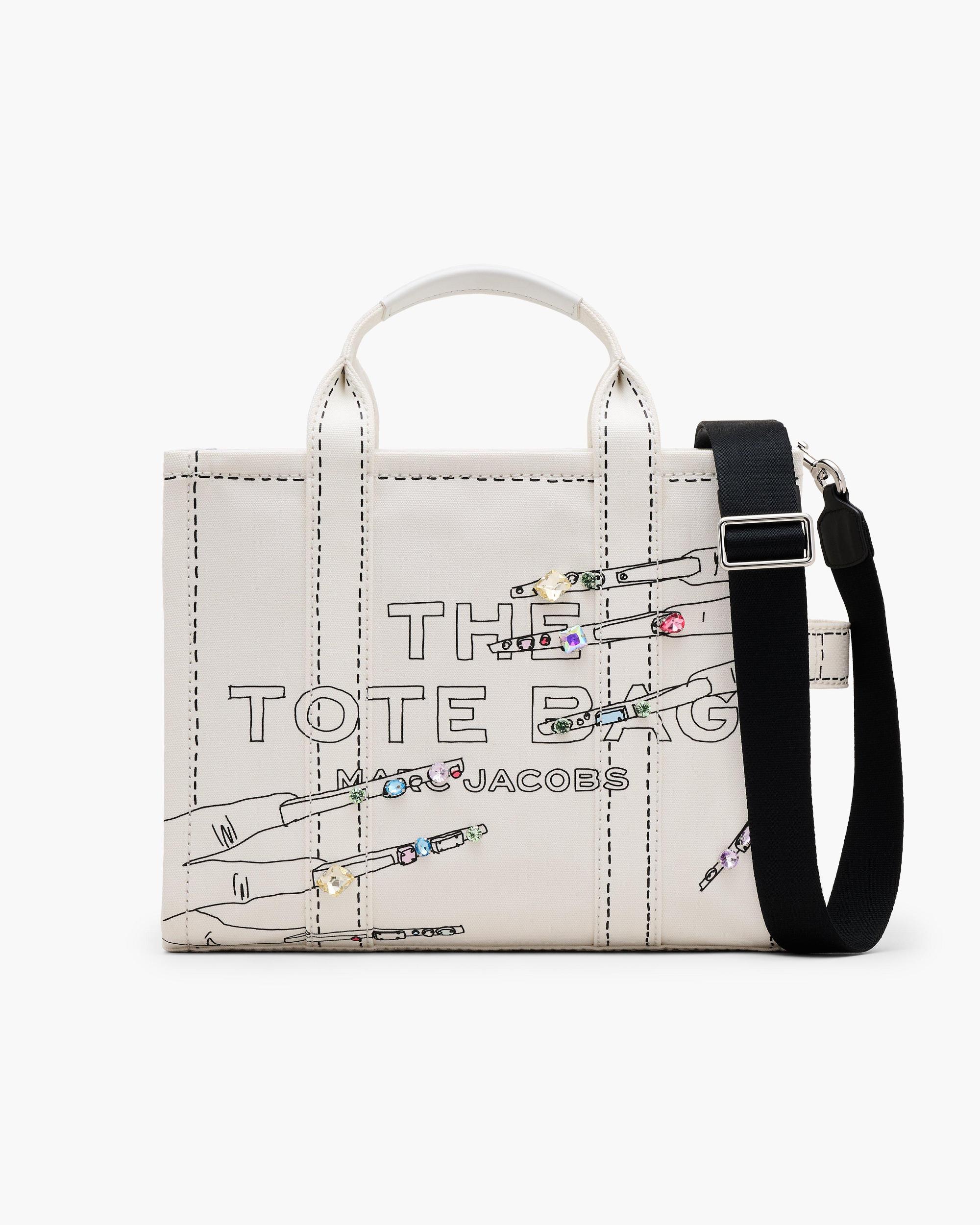 The Trompe L'Oeil Mani Canvas Medium Tote Bag Product Image