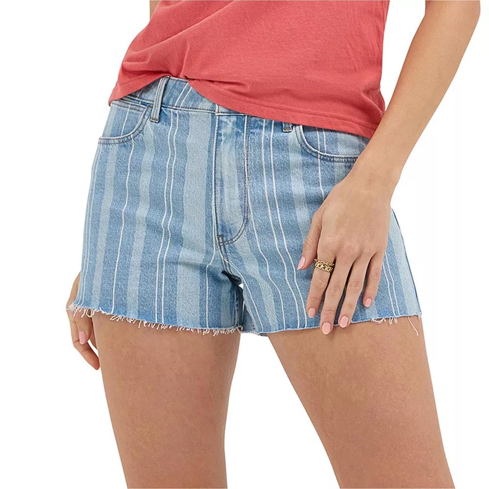 Women's Wrangler High-Rise Vintage Cutoff Jean Shorts, Size: 2 Avg/Reg, Penny Stripe Product Image