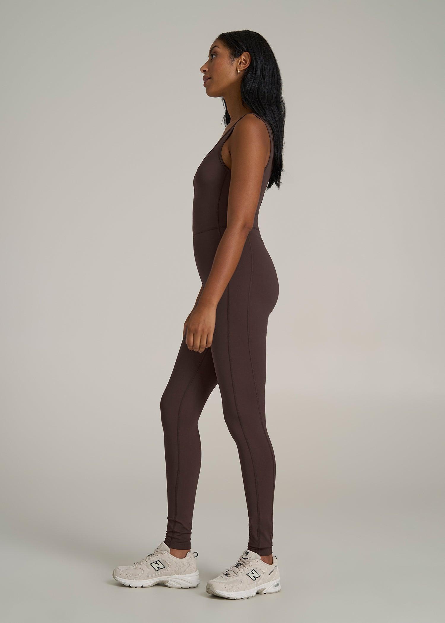 Balance Scoop Neck Jumpsuit for Tall Women in Espresso Female Product Image