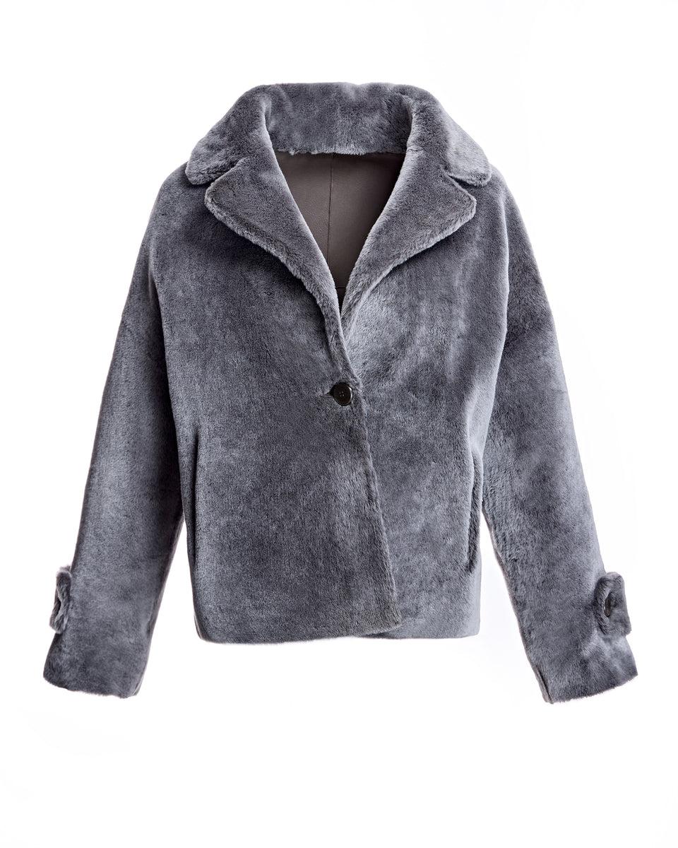 REVERSIBLE SHEARLING LAMB JACKET Product Image