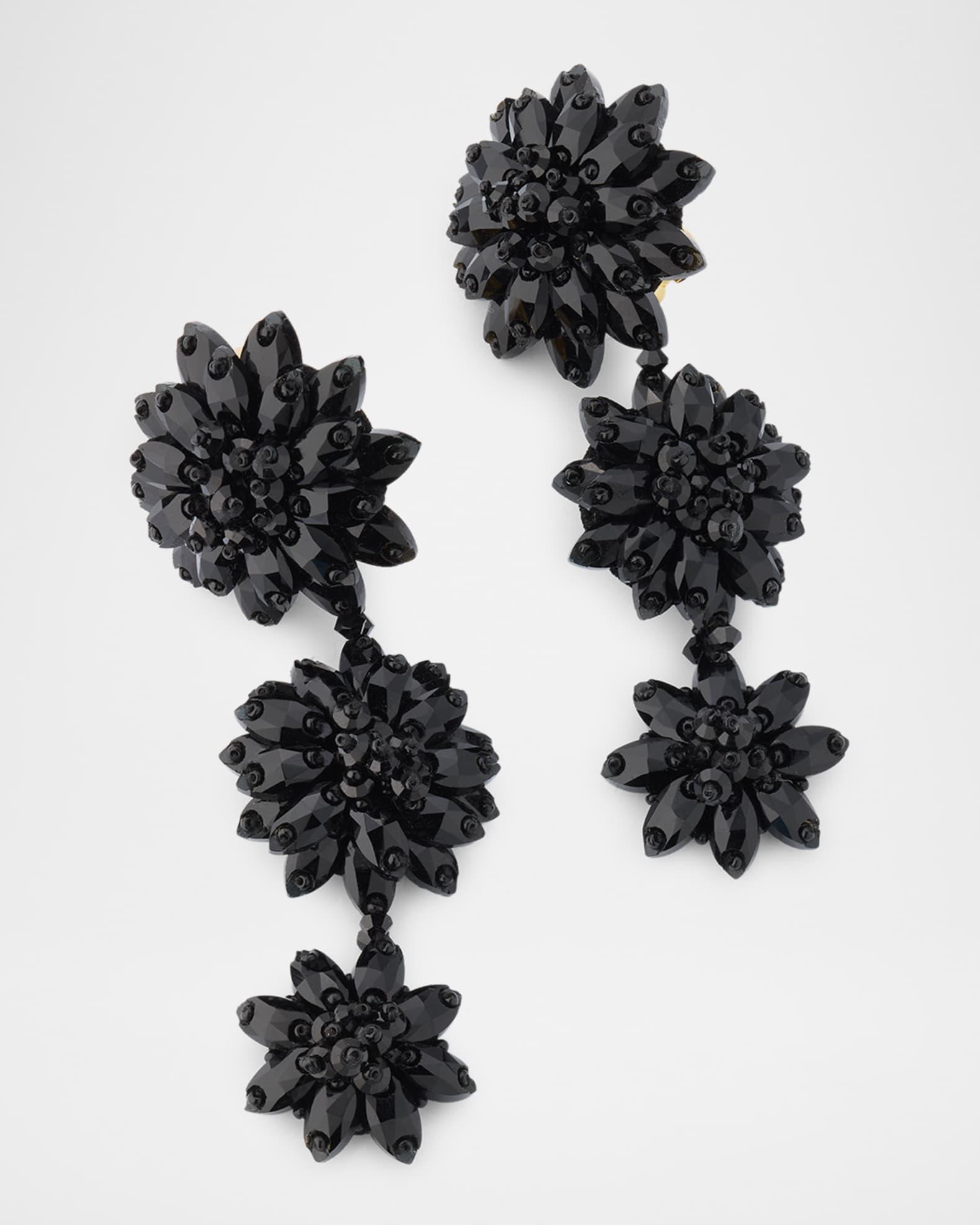 Triple Drop Flower Earrings Product Image