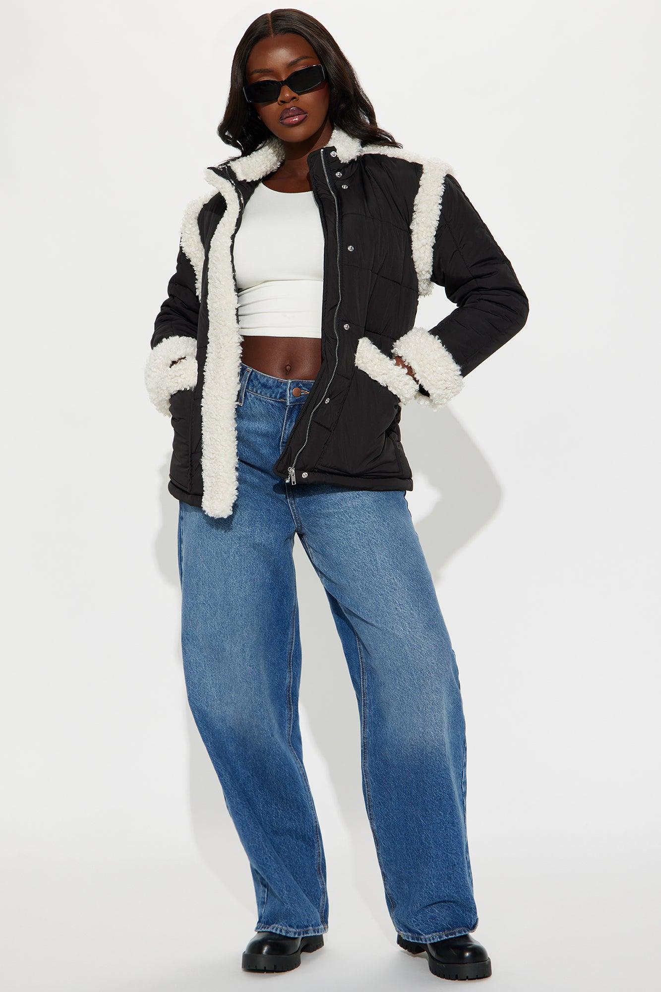 Warmer Days Puffer Jacket  - Black Female Product Image