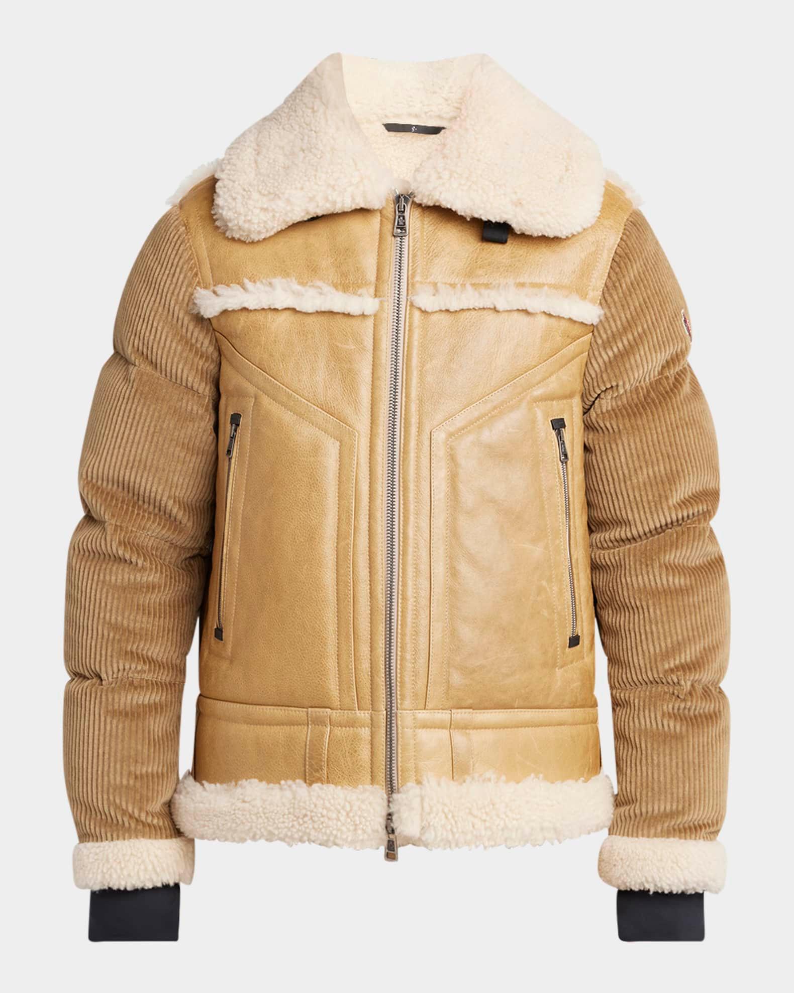 Men's Argens Shearling Bomber Jacket Product Image