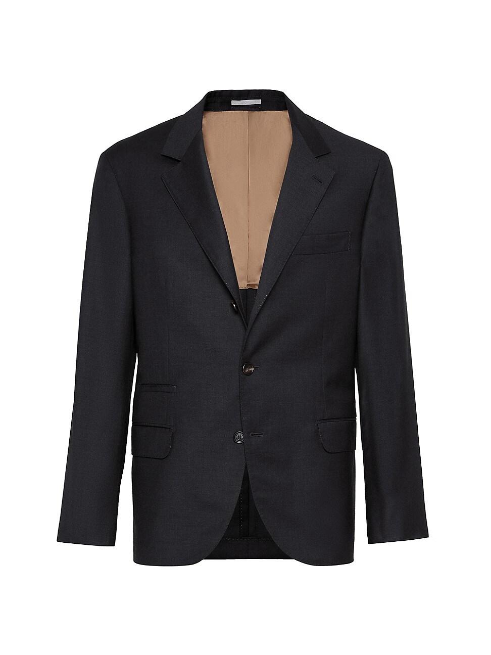 Mens Super 150s Virgin Wool Four Season Batavia Twill Blazer Product Image