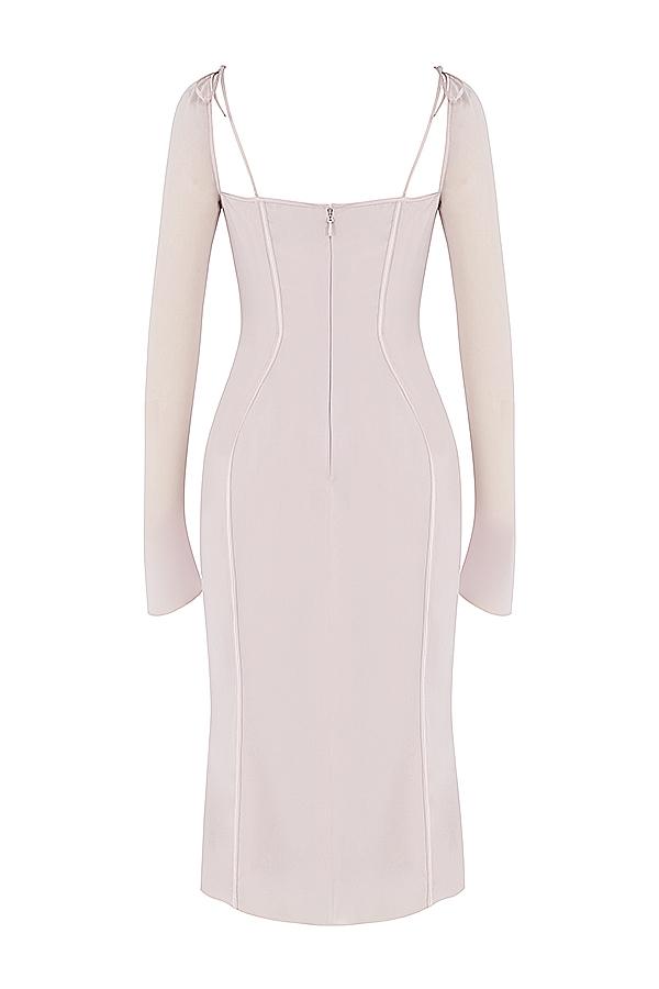 Ophelia  crystal cutout midi dress Product Image