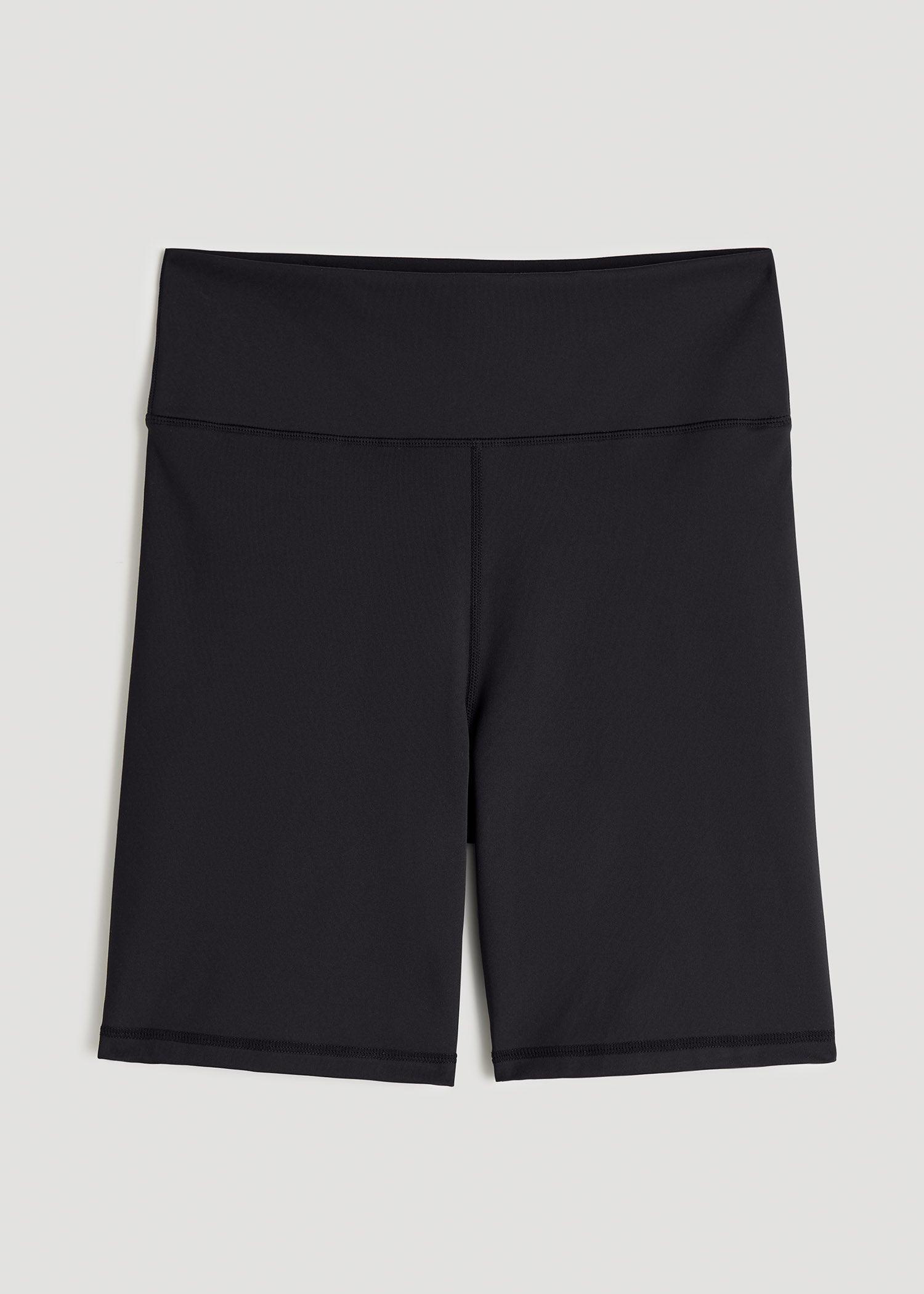 Balance Bike Shorts for Tall Women in Black Female Product Image