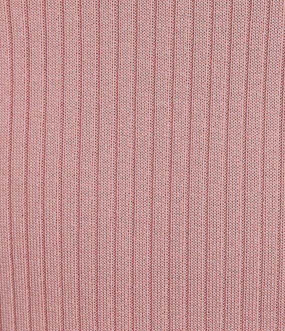 Tara Jarmon Prudie Ribbed Knit Mock Neck Long Sleeve Top Product Image