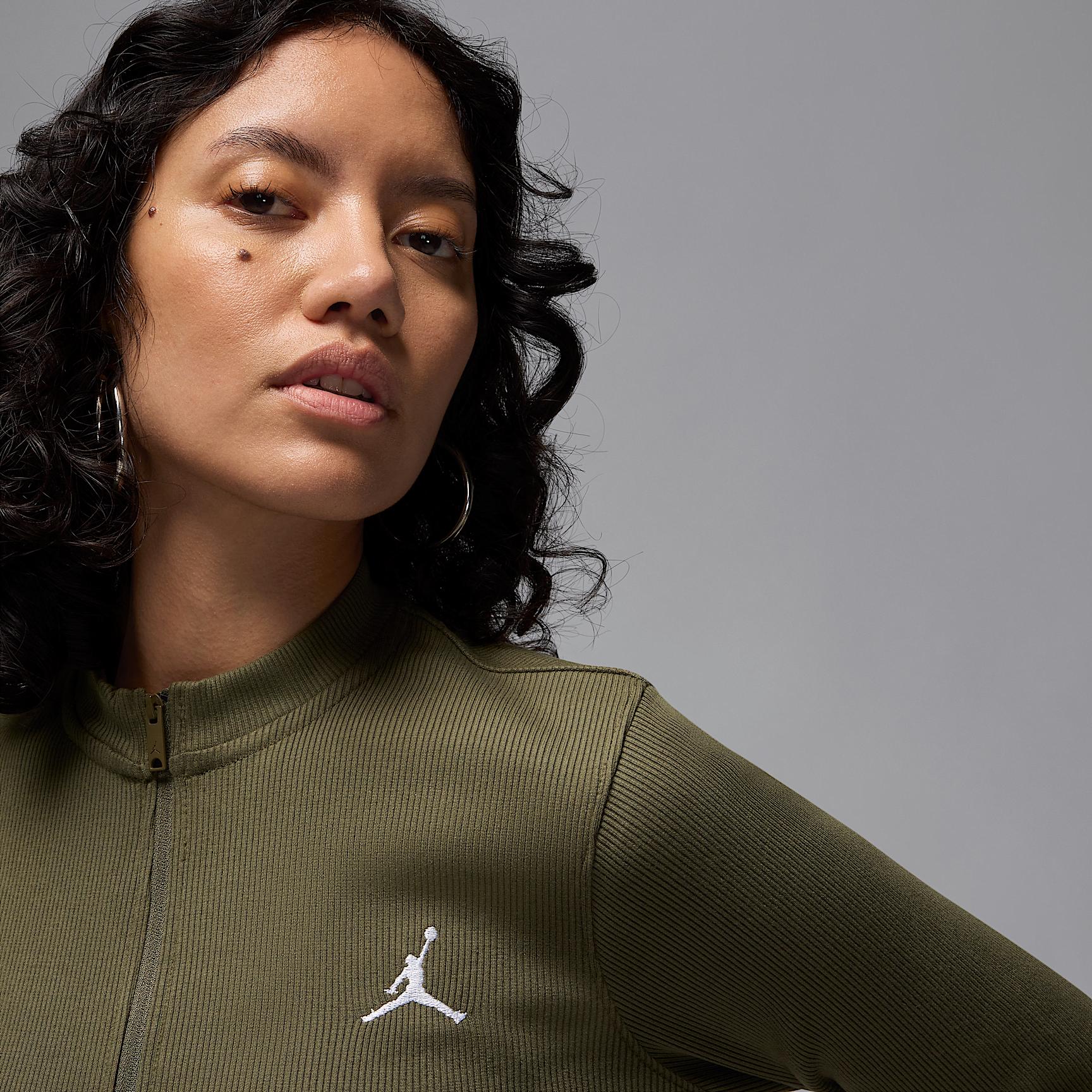 Womens Jordan 1/2-Zip Long-Sleeve Knit Dress | HF9477-010 Product Image