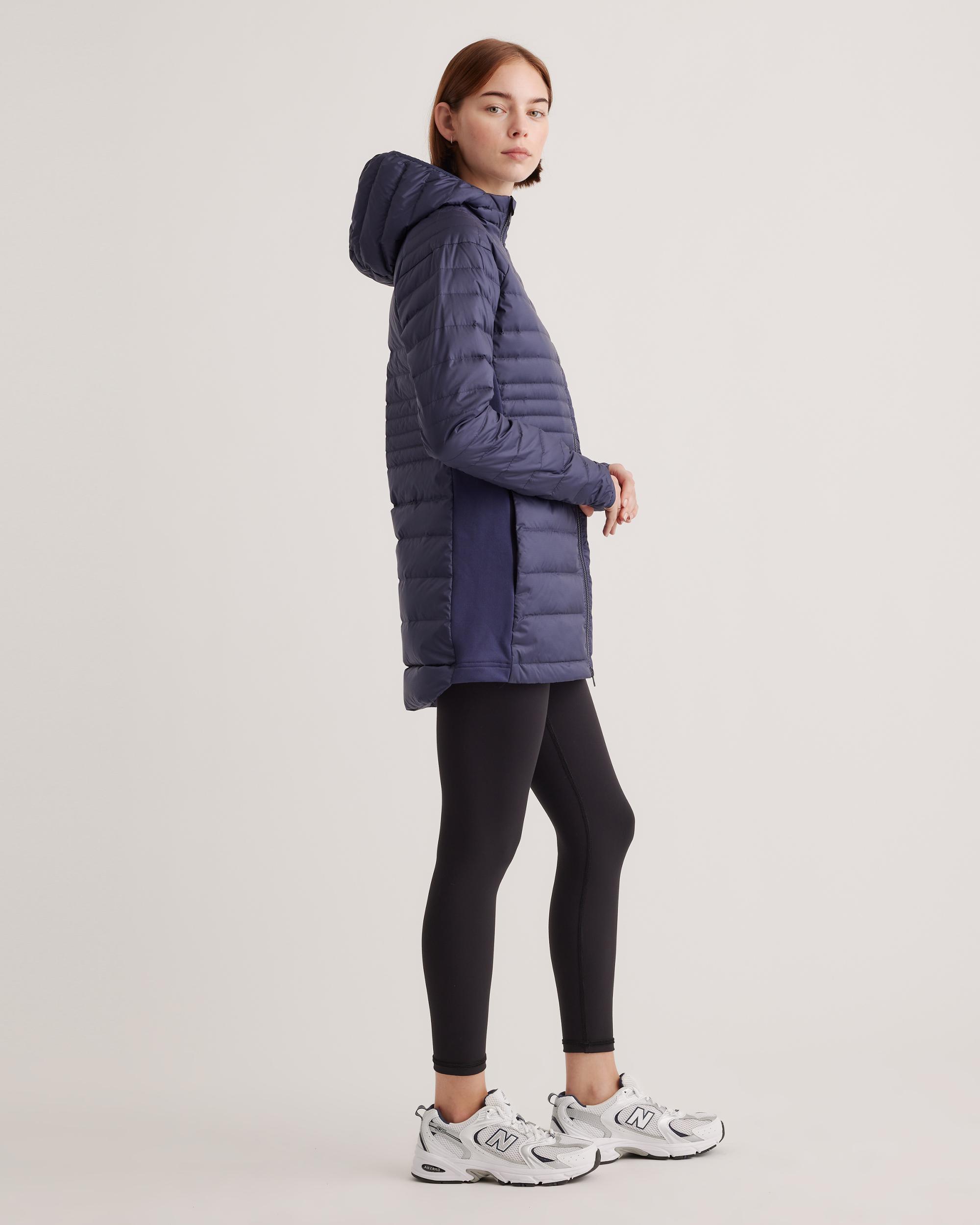 Quince | Women's Lightweight Down Packable Long Puffer Jacket Recycled Polyester Product Image