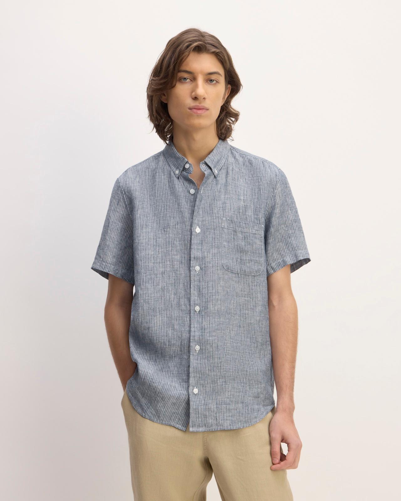Mens Classic Short-Sleeve Shirt in Linen by Everlane Product Image