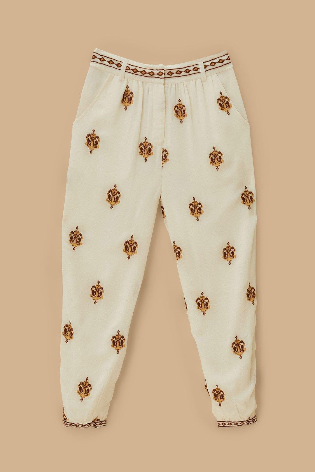 Off-White Anchor Tapestry Embroidered Pants Product Image
