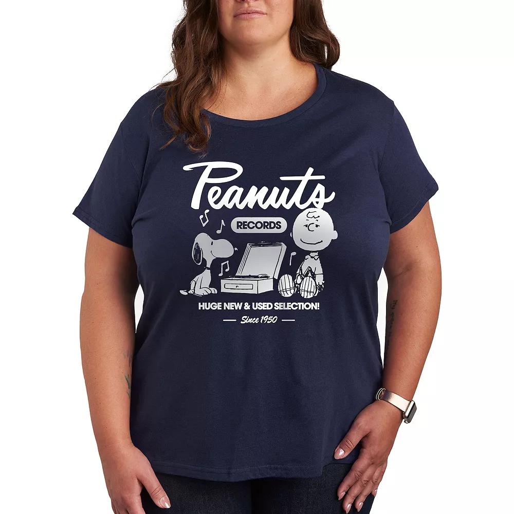 Plus Peanuts Snoopy & Charlie Brown Records Graphic Tee, Women's,  Product Image