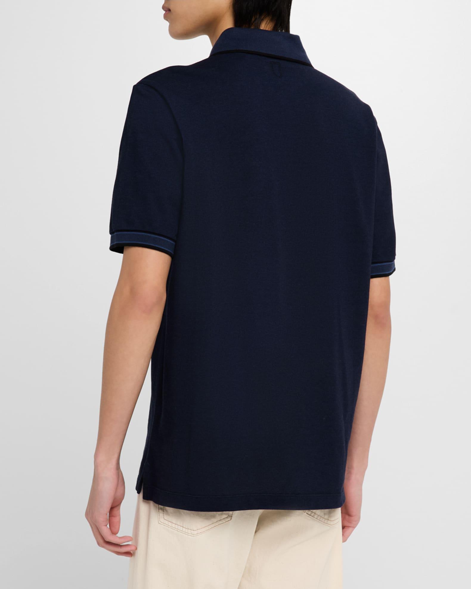 Men's Cotton Pique Polo Shirt Product Image