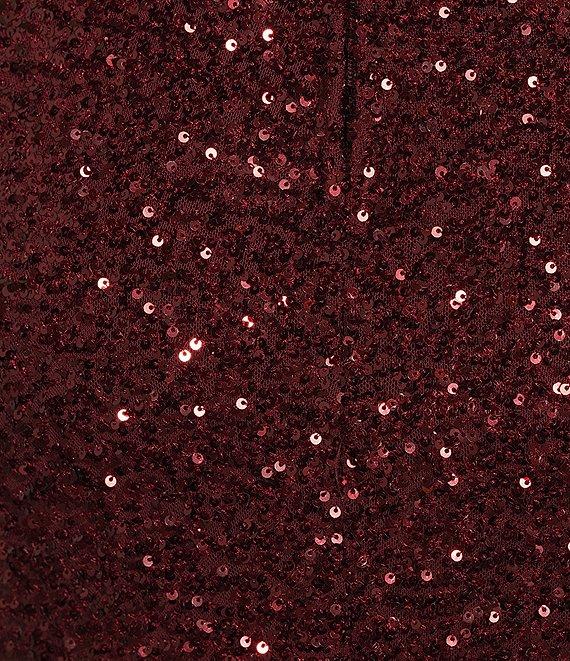 B. Darlin Sequin Sweetheart Neck Front Slit Dress Product Image