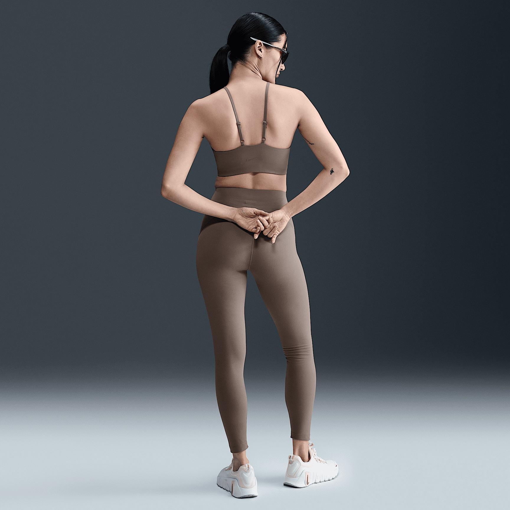 Nike Womens One Keyhole Light-Support Padded High-Neck Sports Bra | HJ3726-214 Product Image