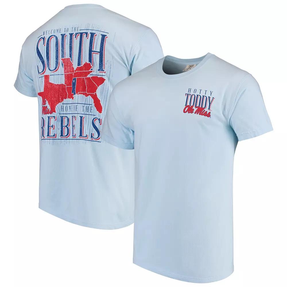 Mens Blue Ole Miss Rebels Welcome to the South Comfort Colors T-Shirt Product Image