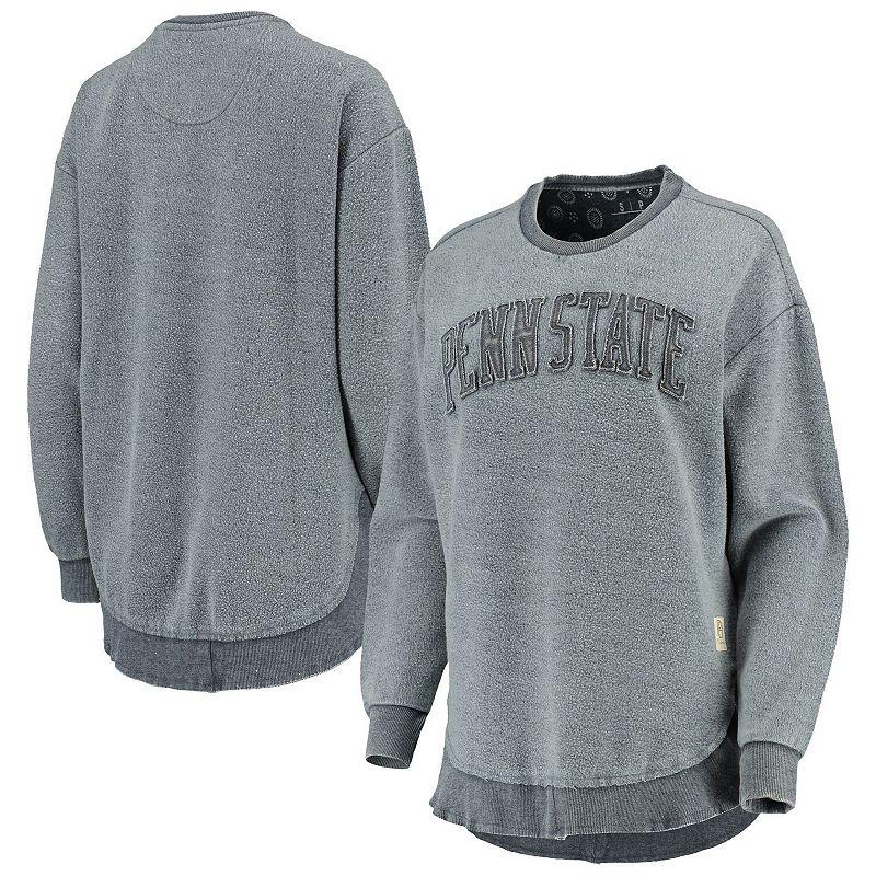 Women's Pressbox Navy Penn State Nittany Lions Ponchoville Pullover Sweatshirt, Size: Small, Blue Product Image