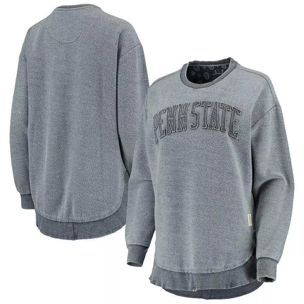 Women's Pressbox Navy Penn State Nittany Lions Ponchoville Pullover Sweatshirt, Size: Small, Blue Product Image