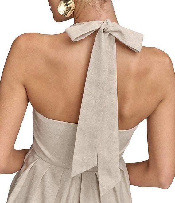 Donna Karan Halter Neck A-Line Midi Dress Product Image