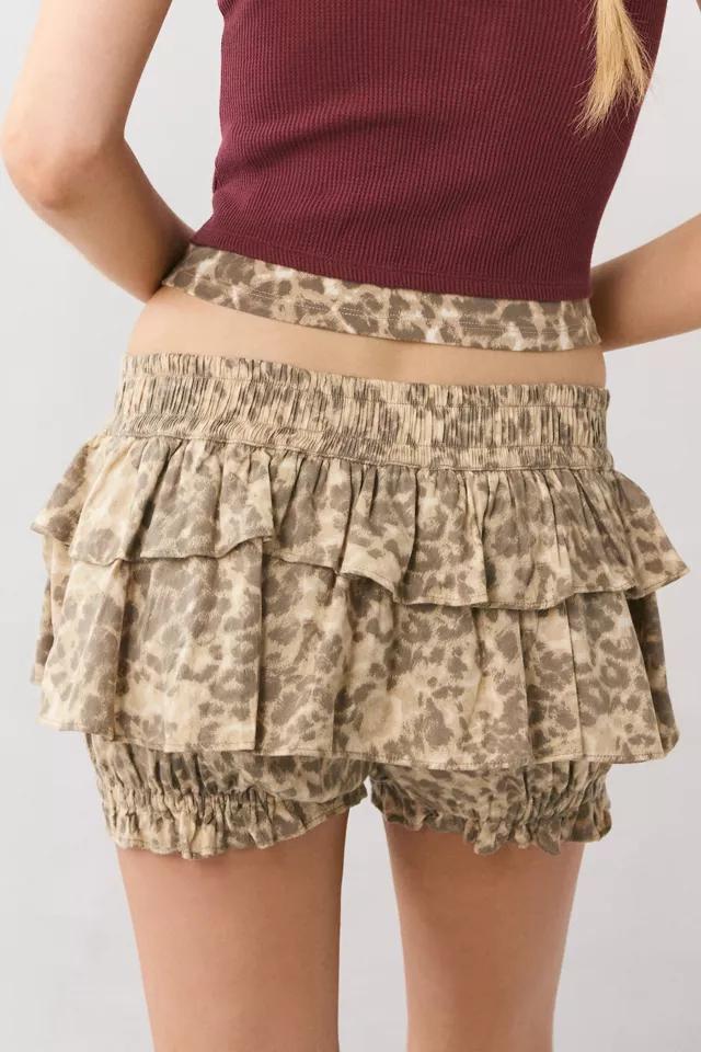 Out From Under Sweet Nothings Tie-Front Bow Ruffle Bloomer Short Product Image